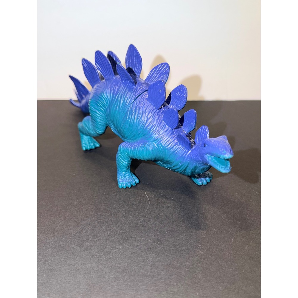 Ankyo Stegosaurus Dinosaur Action Figure Blue Teal Ombre Textured 8.5 Inch Toy